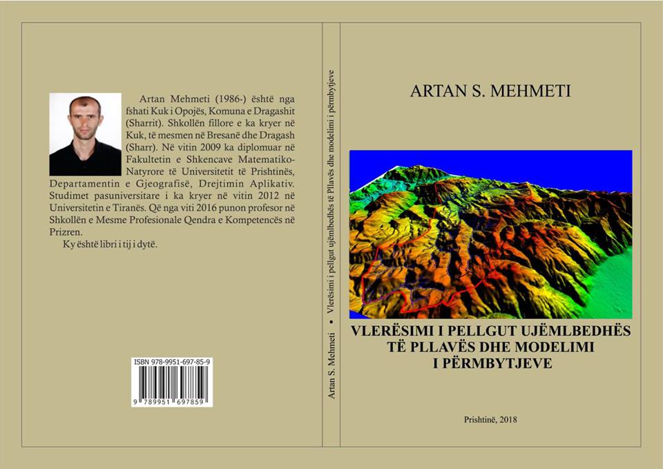 Artan Mehmeti sjellë botimin e radhës “Vlerësimi i pellgut ujëmbledhës të pllavës dhe modelimi i përmbytjeve”