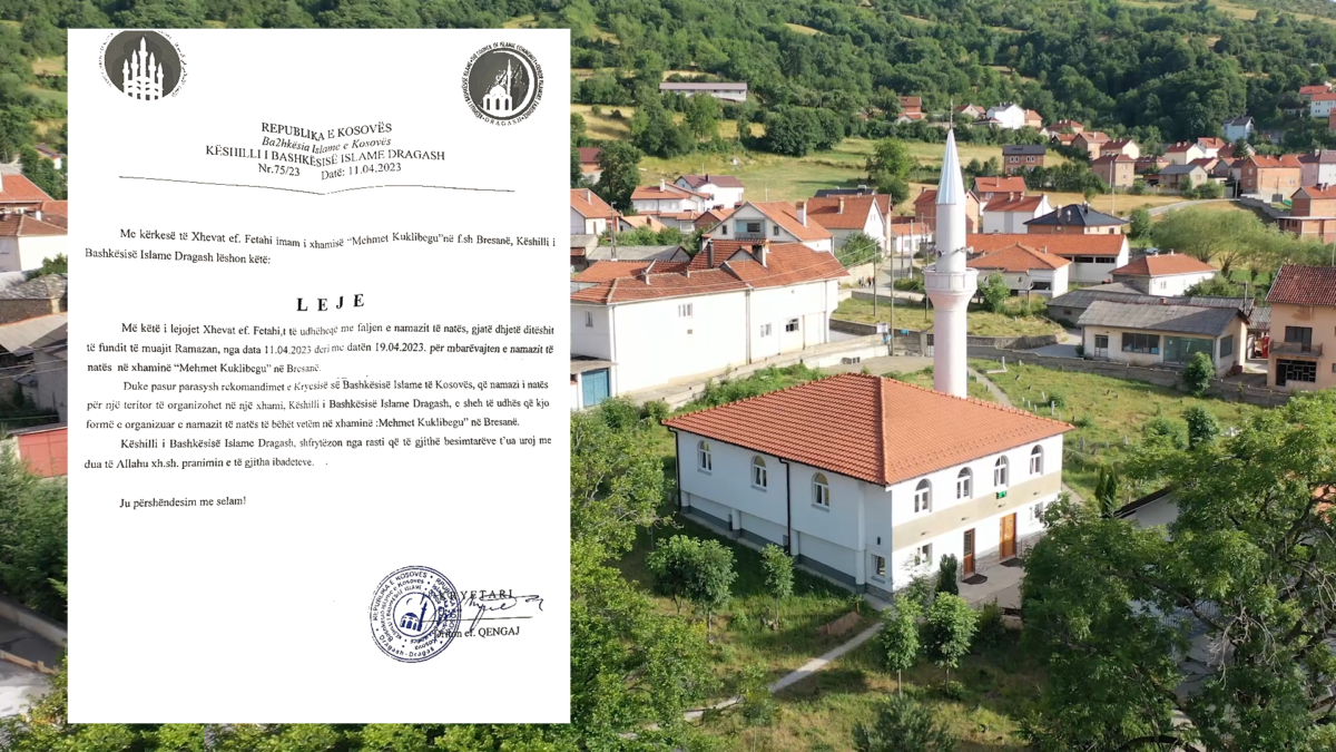 Nga sonte fillon falja e namazit të natës, për komunën e Dragashit organizohet në xhaminë “Mehmet Kuklibegu” në Bresanë.